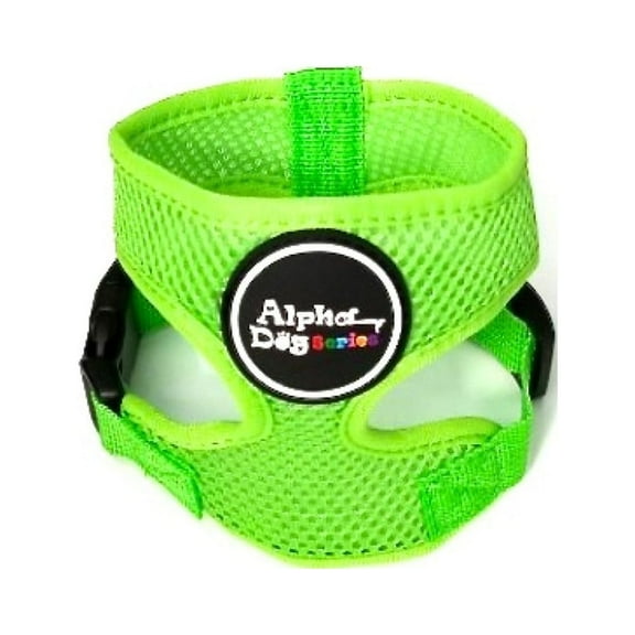 Alpha Dog Series Soft Breathable Mesh Safety Harness for Small and Medium Sized Dogs - Green (M)