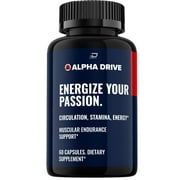 Alpha Drive Capsules for Men Extra Strength - Alpha Drive Advanced Formula Supplement with Horny Goat Weed - Alpha Drive Pills Reviews 60 Capsules