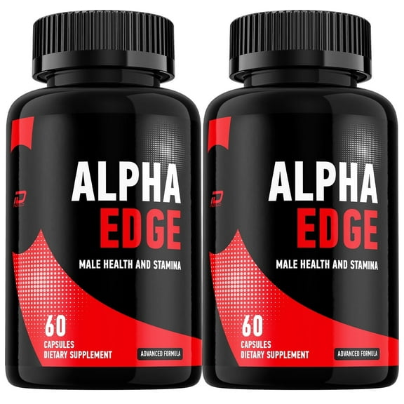 Alpha Edge for Men Dietary Supplement, AlphaEdge Male Formula Pills, 2 Pack, 120 Capsules