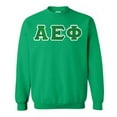 thumbnail image 1 of Alpha Epsilon Phi Lettered Crewneck Small Irish Green, 1 of 1