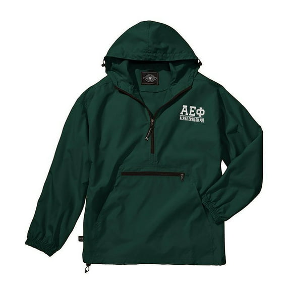 Alpha Epsilon Phi Pack-N-Go Pullover Large Forest Green
