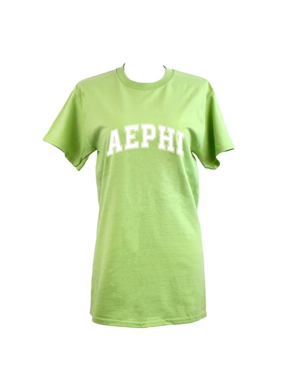 Alpha Epsilon Phi T-Shirt - Varsity Letter Sorority Tee, 100% Cotton, Size X-Large