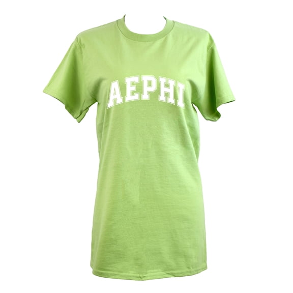 Alpha Epsilon Phi T-Shirt - Varsity Letter Sorority Tee, 100% Cottont, Size Medium
