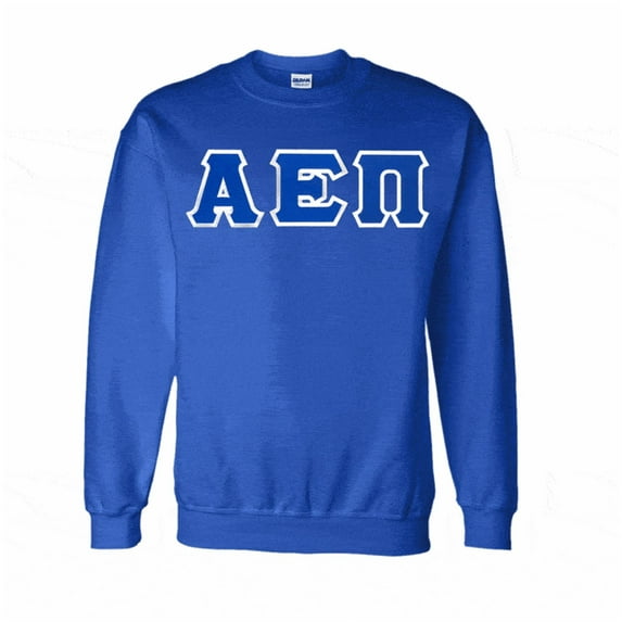 Alpha Epsilon Pi Lettered Crewneck Medium Royal Blue