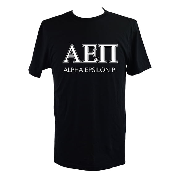Alpha Epsilon Pi T-Shirt - Varsity Letter Fraternity Tee, 100% Cottont, Size Extra Large