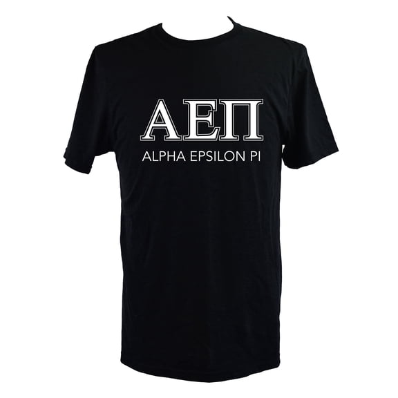Alpha Epsilon Pi T-Shirt - Varsity Letter Fraternity Tee, 100% Cottont, Size Extra Large