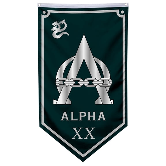 Alpha Flag Banner Home Yard Garden Decor 30x50in