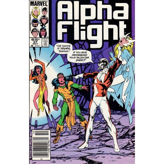 Alpha Flight (1st Series) #27 (Newsstand) VF ; Marvel Comic Book