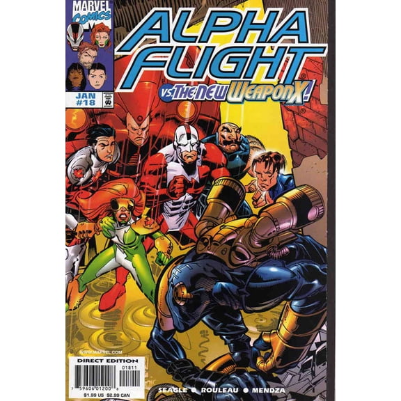 Alpha Flight (2nd Series) #18 VF ; Marvel Comic Book