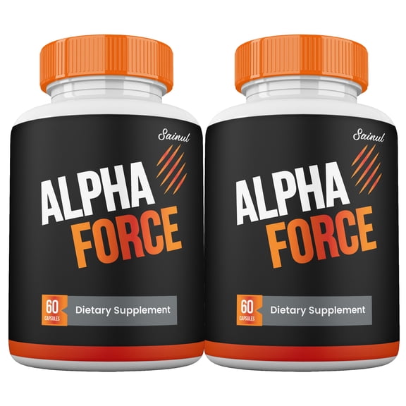 Alpha Force Capsules for Men, Alpha Force Male Supplement Pills, Maximum Strength (2 Pack)