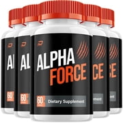 Alpha Force for Men Capsules - AlphaForce Vitamin Complex Pills, 5 Pack, 300 Capsules
