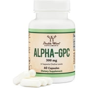 Alpha GPC Choline Supplement, Pharmaceutical Grade, Made in USA (60 Capsules 300mg)