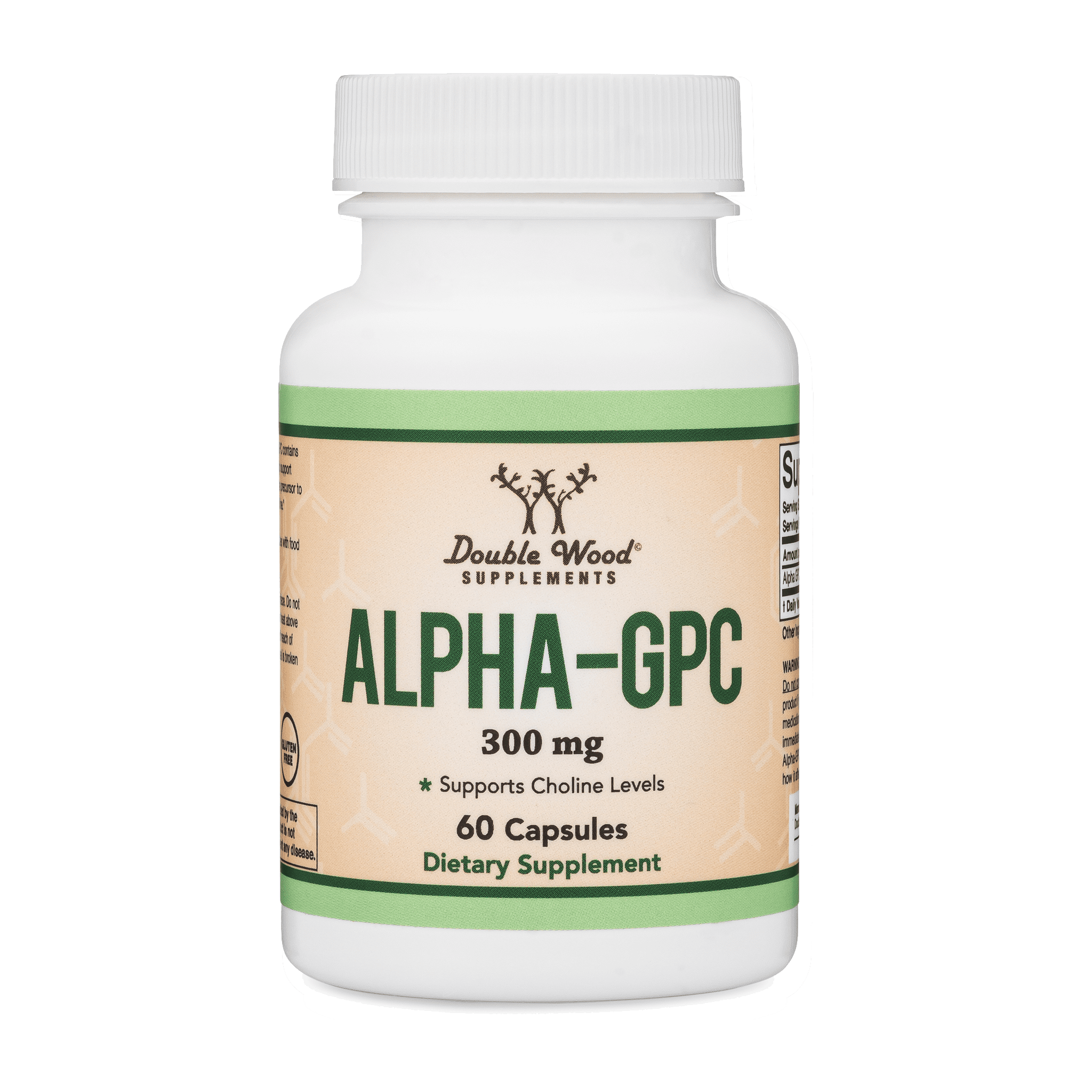 Alpha GPC Choline Supplement, Pharmaceutical Grade, Made in USA (60