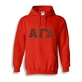 thumbnail image 1 of Alpha Gamma Delta Lettered Hooded Sweatshirt X-Large Red, 1 of 1