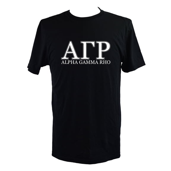 Alpha Gamma Rho T-Shirt - Varsity Letter Fraternity Tee, 100% Cottont, Size Extra Large