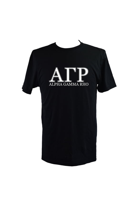 Alpha Gamma Rho T-Shirt - Varsity Letter Fraternity Tee, 100% Cottont, Size Medium