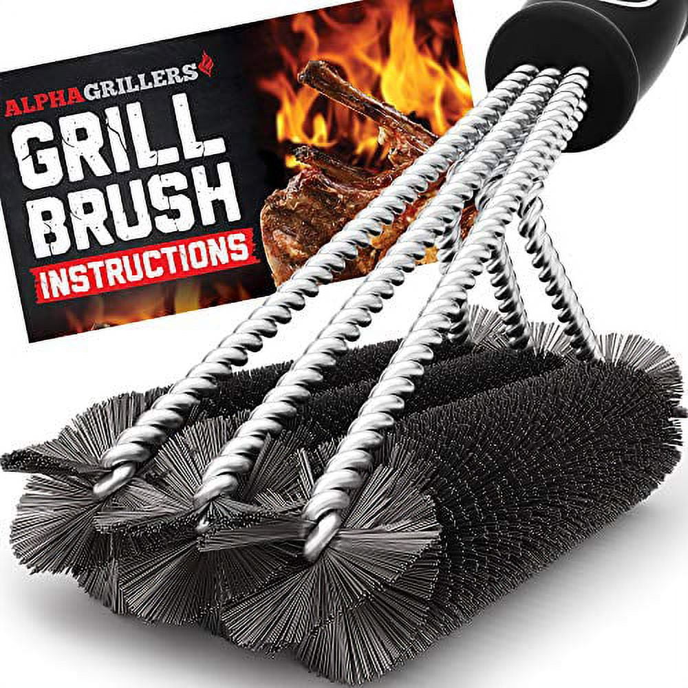 Brushtech B407C Double Helix Bristle Free BBQ Brush 16-inch