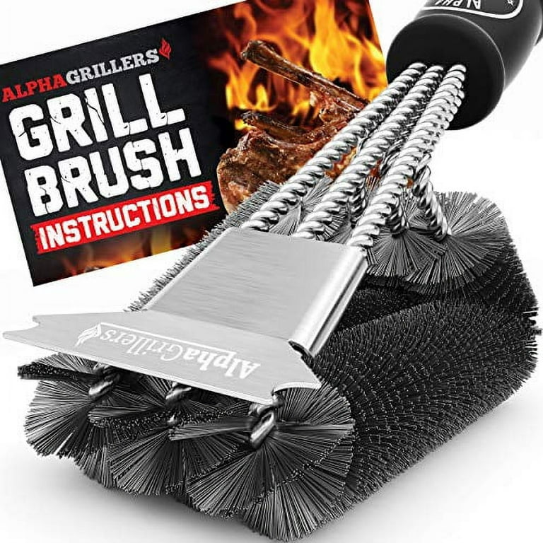 Stainless Steel Grill Brush Scraper Best BBQ Cleaner Perfect Tools