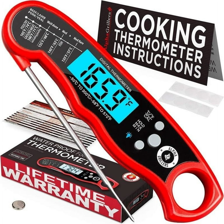 Alpha Grillers Read Meat Thermometer for Grill and Cooking for sale online