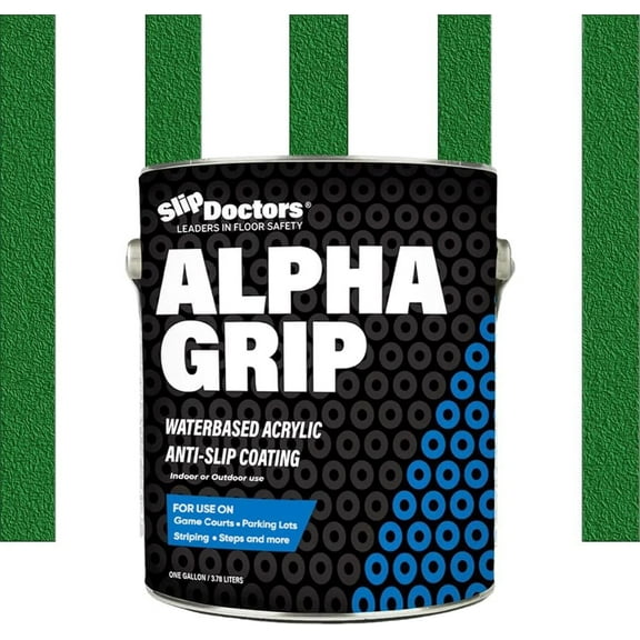 Alpha Grip Non-Slip Paint Coating for Tennis and Pickleball Courts - Green