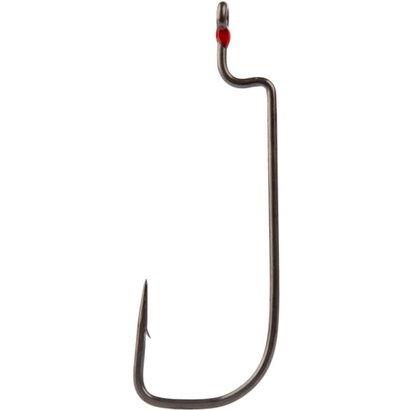 Alpha-Grip Tac-Offset Freshwater Bass Worm Hook, Size 4/0
