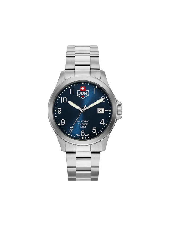 Alpha I: Blue Dial, Steel Bracelet
