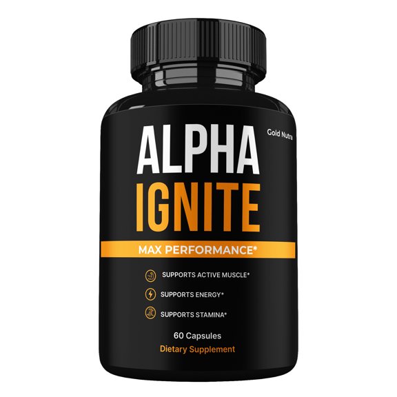 Alpha Ignite Capsules, Advanced Formula, AlphaIgnite Supplement All Natural Formula, Maximum Strength (1 Pack)