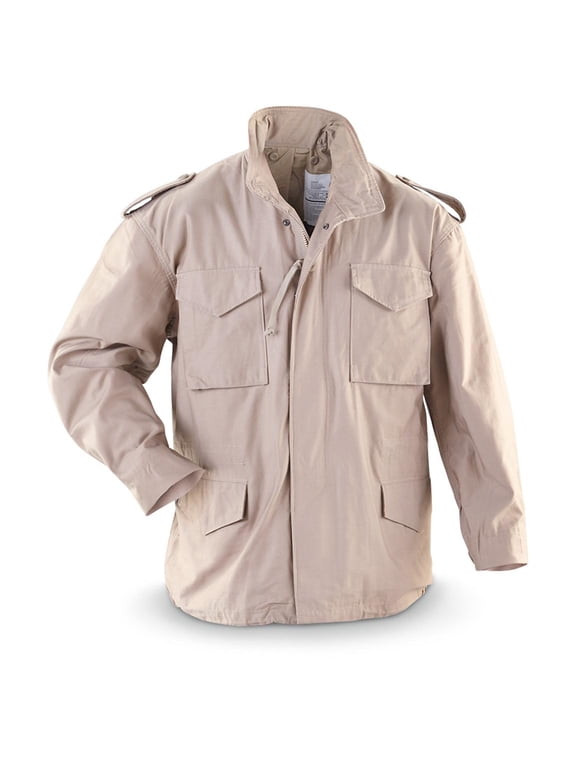 M-65 Water-Repellent Field Jacket. Made In The USA. Available in All Sizes and Colors. (XS, Khaki)