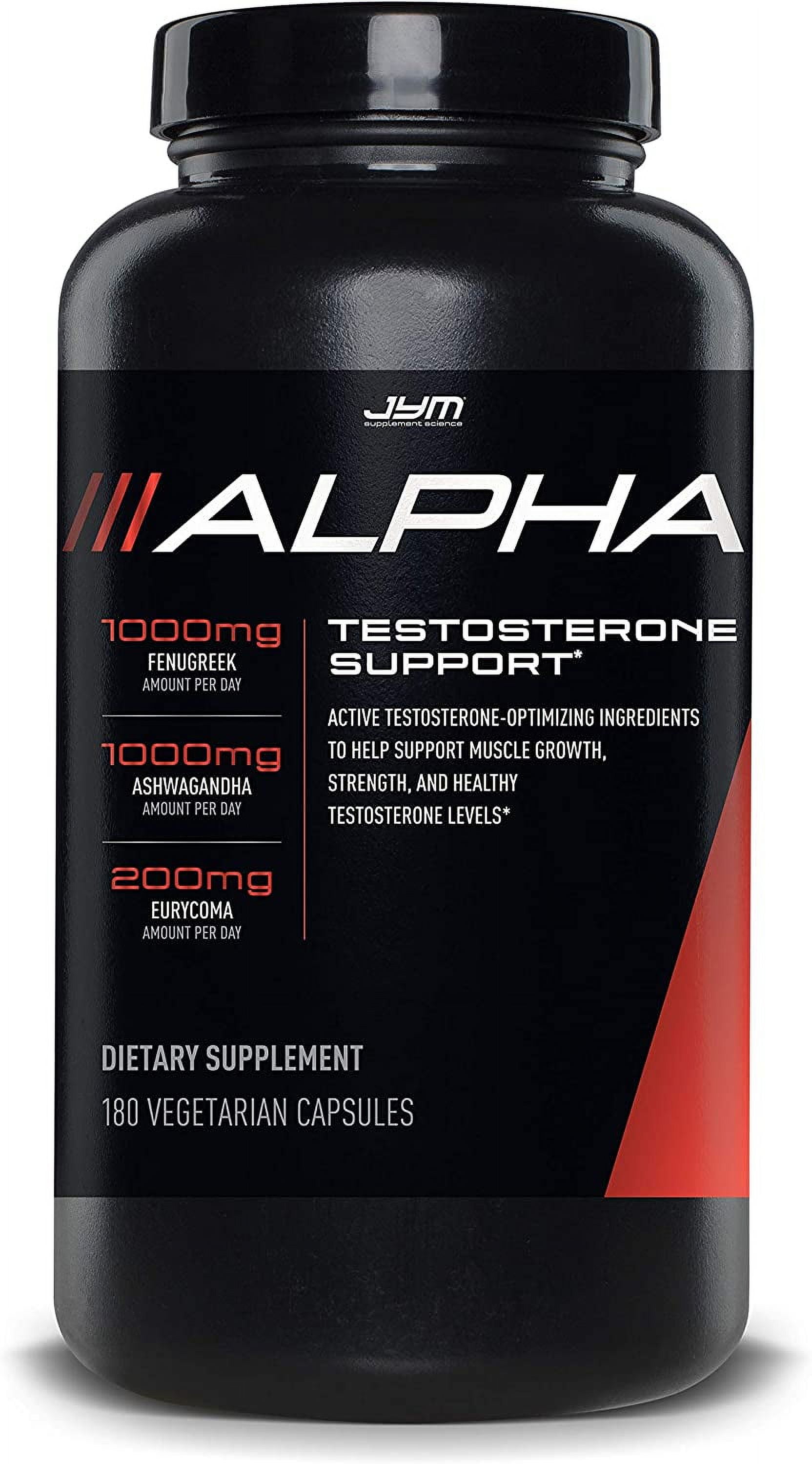 Alpha JYM Testosterone Support , Male Vitality, Hormone Optimization