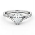 Alpha Jewel 14K White Gold Over Ring Pear Cut 1.8 Ct VVS1/D Lab
