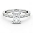 Alpha Jewel 14K White Gold Over Rings - 2 Ct Radiant Cut Diamond ...