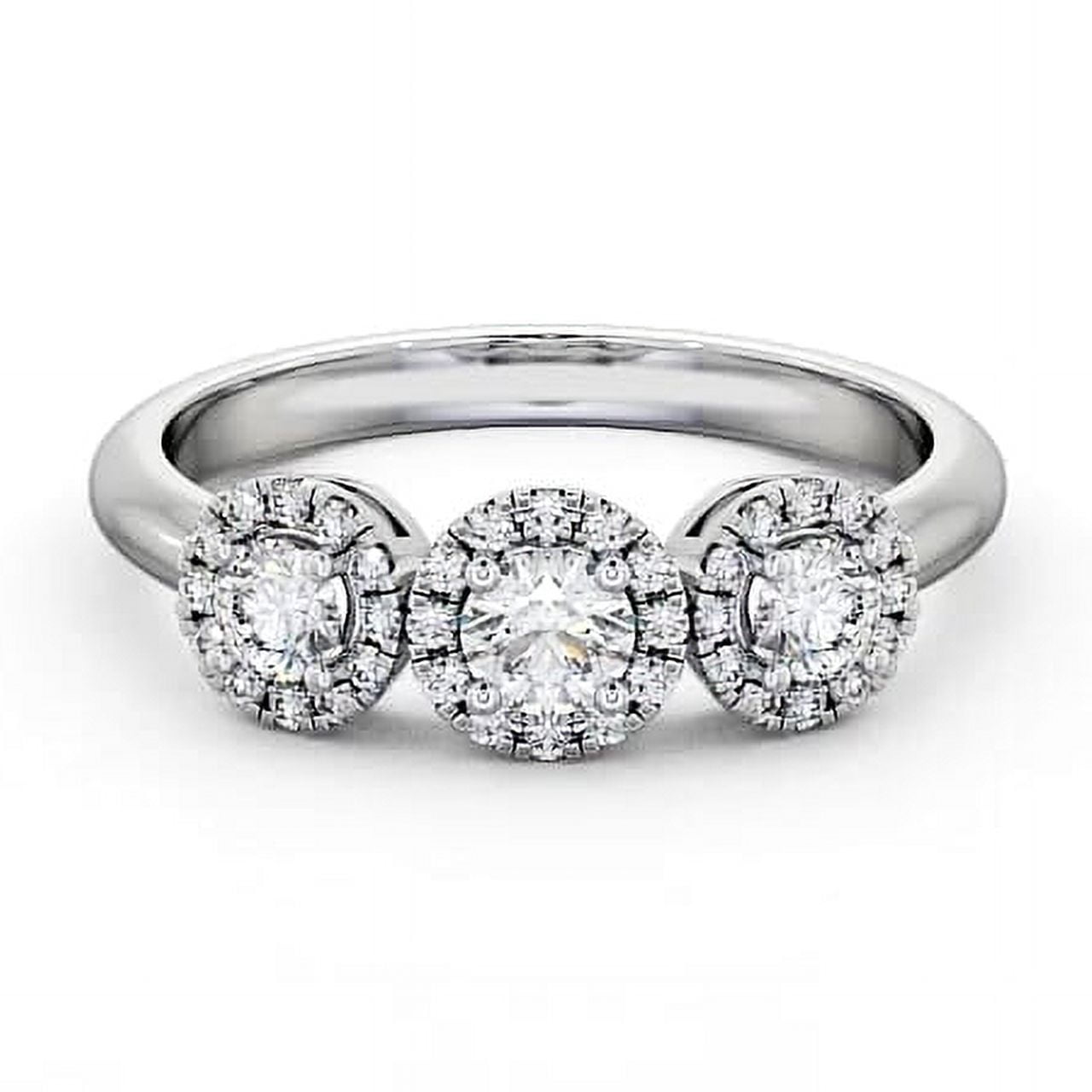 1.95 CT GRA Moissanite Stud Earrings – 14K Solid White Gold, Basket Setting, Screw Back