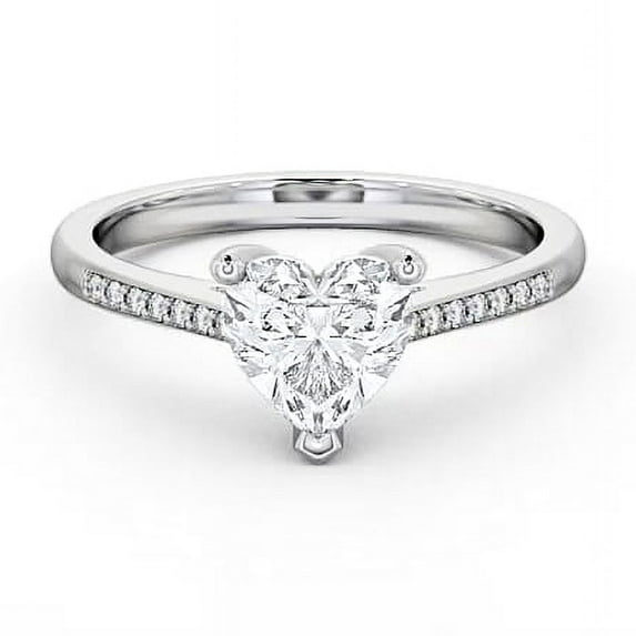 Alpha Jewelry 2.3 Ct Heart Cut Moissanite Proposal Rings for Gift - 14K Gold Over Moissanite Rings - Heart Shape Wedding Rings for Women's - Promise Gifts for Her - Proposal Rings for Girlfriend