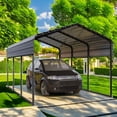 thumbnail image 1 of Alpha Joy 10' x 15' Heavy Duty Carport with Galvanized Steel Roof Multi-Purpose Storage Shelter, 1 of 8