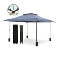 thumbnail image 1 of Alpha Joy 13x13ft Outdoor Gazebo Instant Pop Up Canopy Double Roof Folding Canopy Tent with Wheeled Bag- Gray, 1 of 8