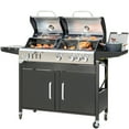 thumbnail image 1 of Alpha Joy Dual Fuel Gas and Charcoal Grill Combo with 3 Burners and Side Burner, 1 of 9