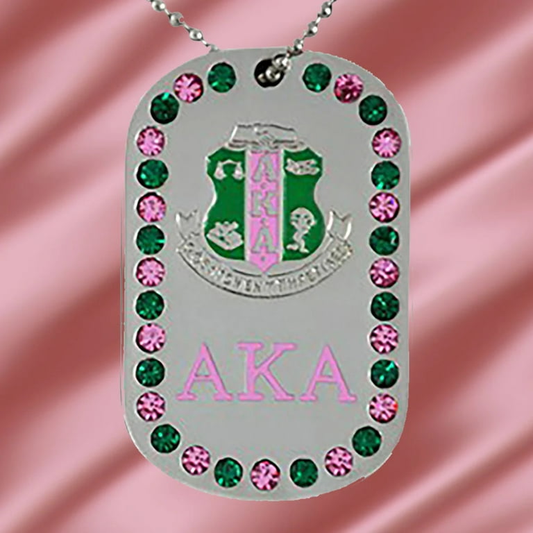 Rhinestone dog tag necklace 2025
