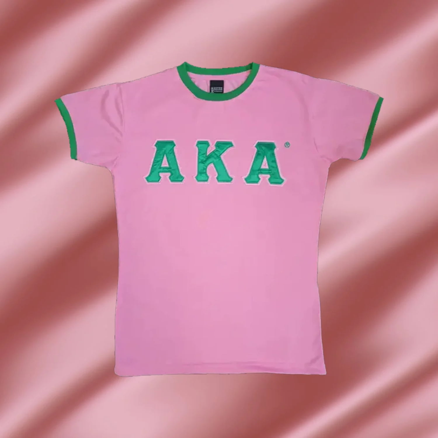 Alpha Kappa Alpha Classic Ringer T shirt Pink