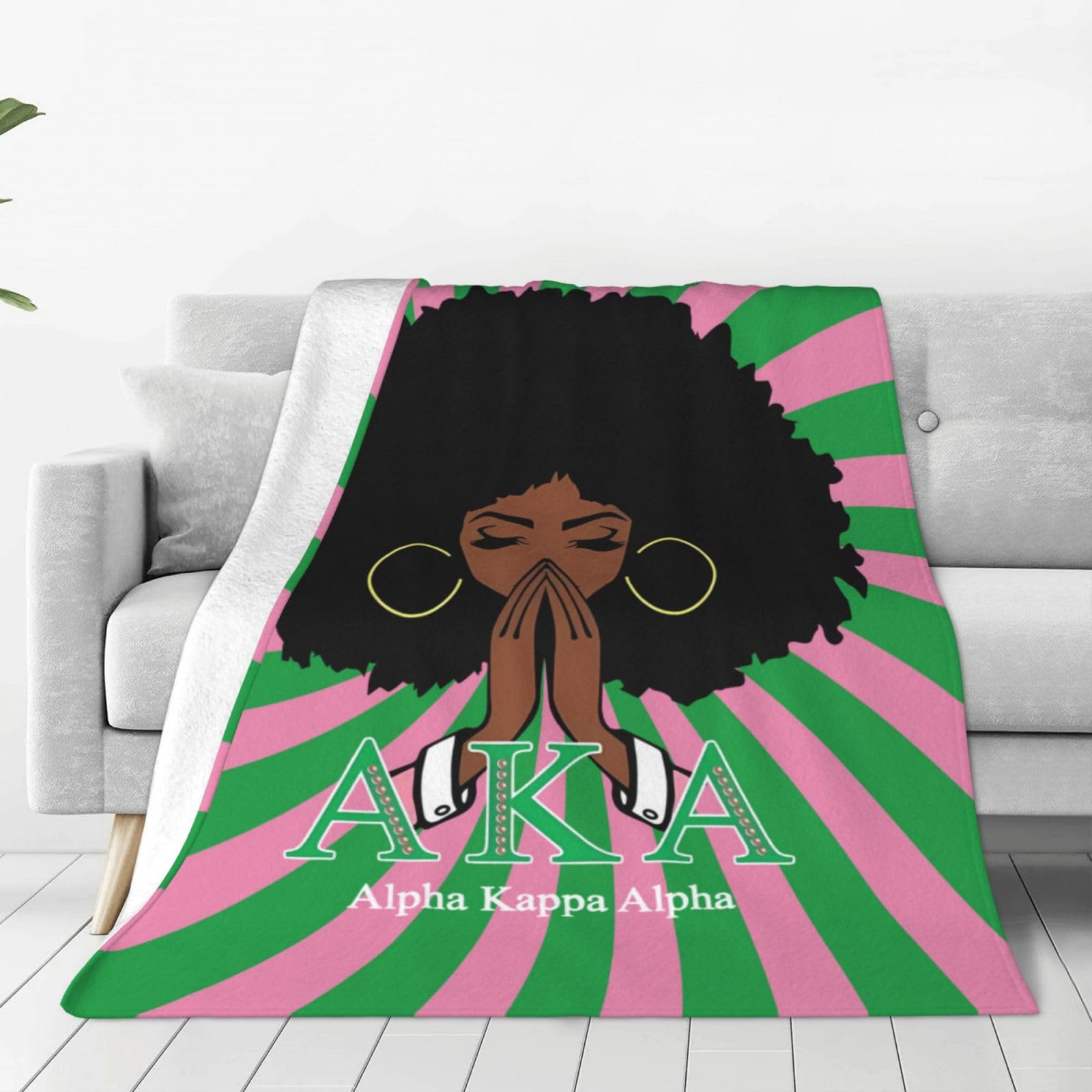Alpha Kappa Alpha Sorority Gifts Throw Blanket, Graduation Gifts for