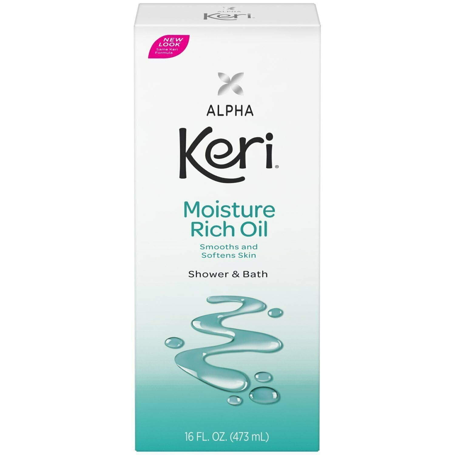 Alpha Keri Shower & Bath Moisture Rich Oil 16 oz(Pack of 3) C39