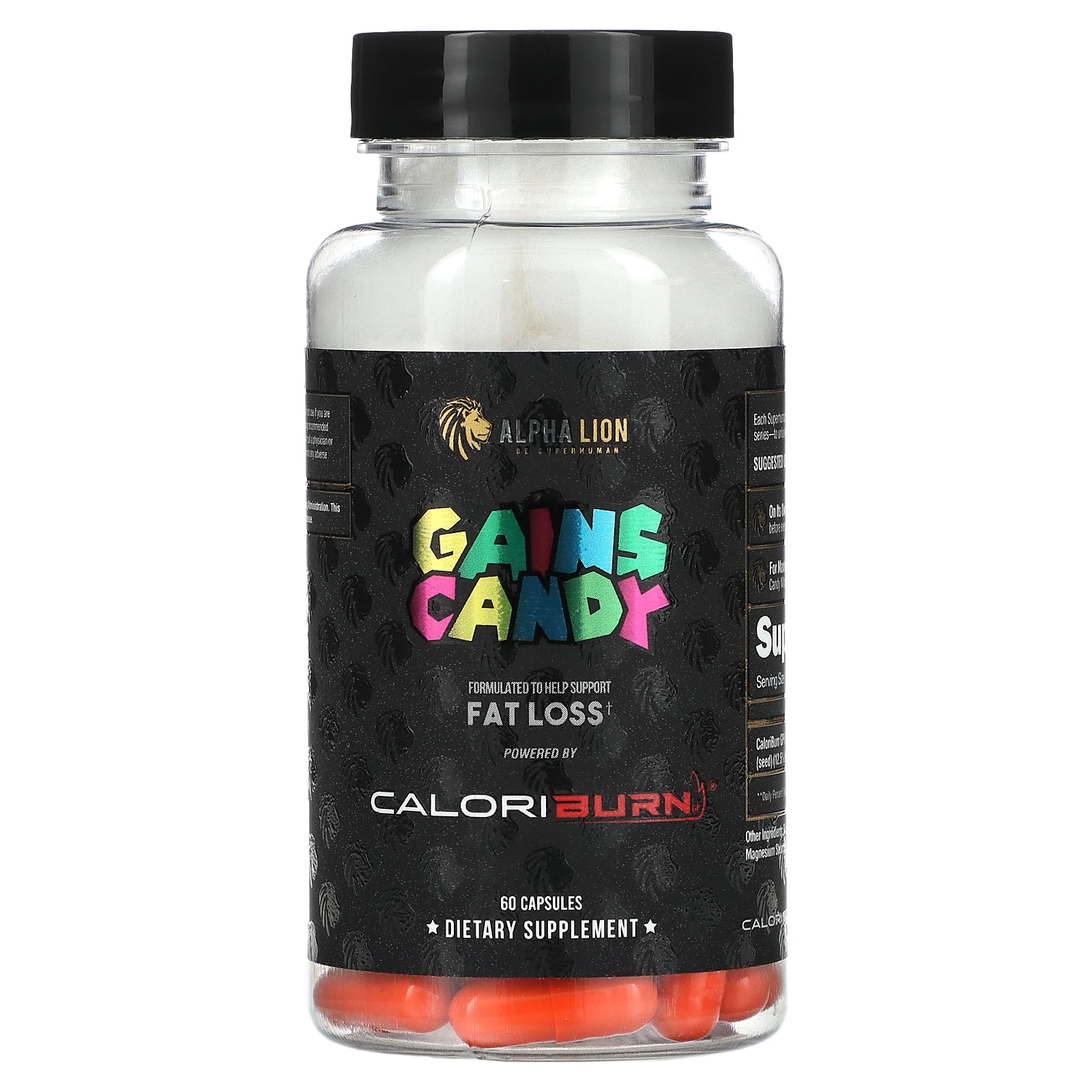 Alpha Lion Gains Candy CaloriBurn Performance/Endurance 60 Capsules
