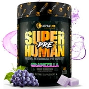 Alpha Lion Pre Workout, Increases Strength & Endurance, No Crash (Grapezilla)