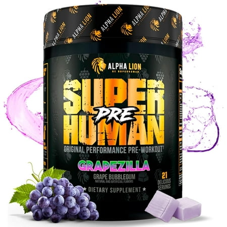 Alpha Lion Pre Workout, Increases Strength & Endurance, No Crash (Hulk Juice)
