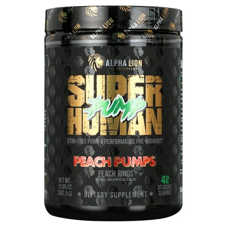 Alpha Lion Pump, Stimulant Free Preworkout, Muscle Fullness (Peach Pumps)