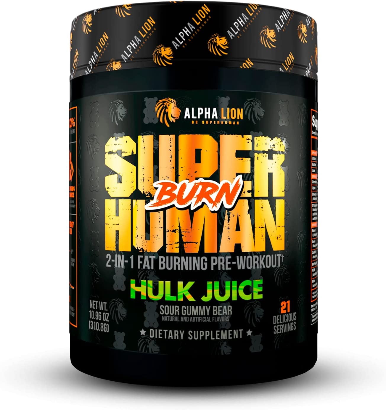 alpha lion l carnitine reviews Customer for SUPERHUMAN BURN Fat Burning Pre Workout 21 Servings Hulk Juice molecular Format:180 Capsule Vegane Tessa Ipa Peptide Height