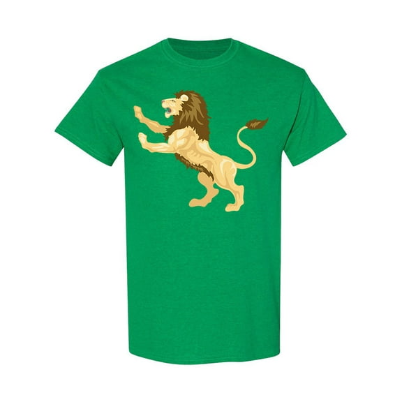 Alpha Lion Standing T-Shirt Men -Image by Shutterstock, Male 3X-Large