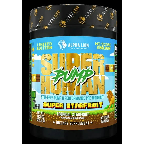 Alpha Lion: Super Human Pump, Super Starfruit Flavor