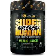 Alpha Lion Superhuman Extreme Pre-Workout Intense, Hulk Juice 21 Servings