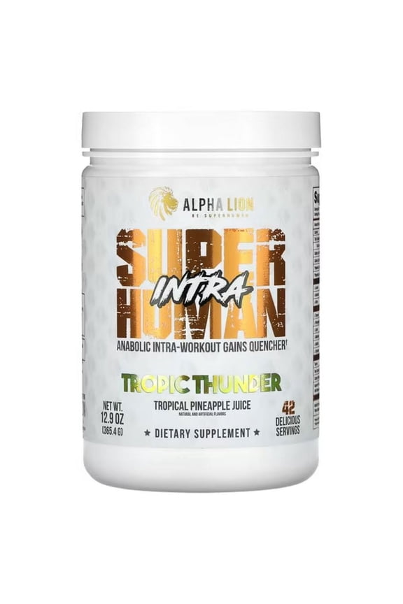 Intra, Anabolic Intra-Workout, Maximize Recovery & Endurance, Patented Ingredients, Premium Workout Drink (42 Servings, Tropic Thunder)