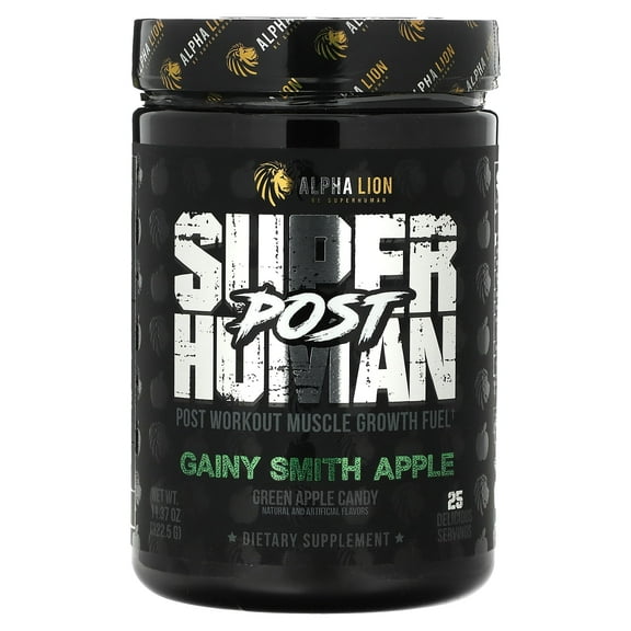 Alpha Lion Superhuman Post Workout Recovery (25 Servings, Granny Smith Apple)